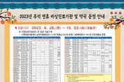 남원시, 추석 연휴 비상진료체계 구축·운영